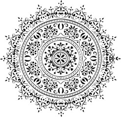 black round decoration