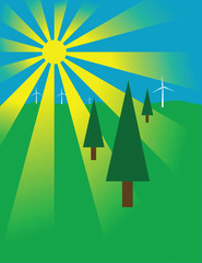 Solar and Wind Turbine Concept