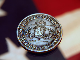 airborne military coin