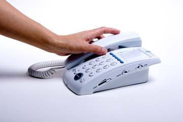 Going to answer the phone. © Gregory Johnston