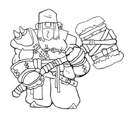 Quiet fantazy troll warrior - Conqueror