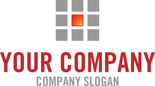 Logo mit Quadraten