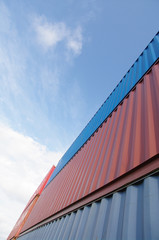 Container trailers in a terminal
