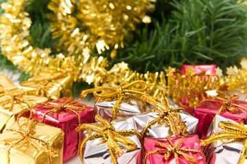Christmas presents under Christmas-tree