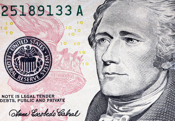 Plakat fine image closeup image of usa dollar background