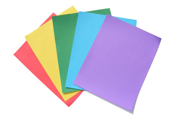 Rainbow Sheets of Paper