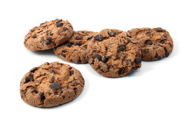 sweet cookies isolated on a white background