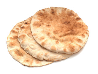 tortillas isolated on white background