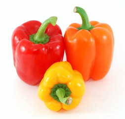 Three fresh peppers