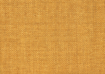 Yellow textile background from a sacking