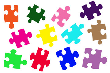 Naklejka premium puzzle pieces