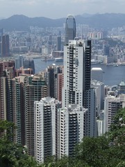 Fototapeta premium Hong kong from Victoria Peak