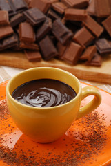 Taza con chocolate