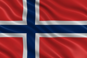 Fototapeta premium Flagge von Norwegen