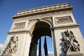 Fototapeta na wymiar Łuk Triumfalny (Arc de Triomphe), Paryż