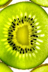 Rolgordijnen Kiwi close-up © Trombax