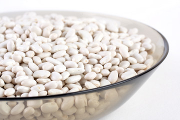 Lentils isolated on white background