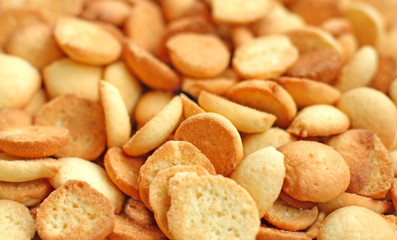 Close up of the biscuits for the background