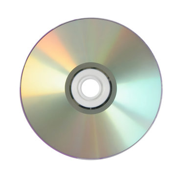 Laser disk on a white background.