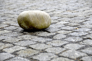 Stein im Weg