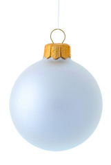 White christmas ball isolated on white