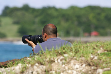 photographe en action