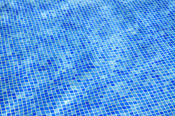 Close up shot of a pool's bottom