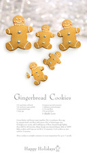 Gingerbread men cookies against cookie recipe