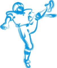 American Football Aquarell 2