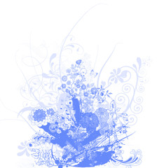 The abstract illustration from various colors lines
