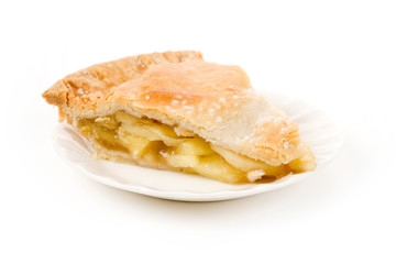 Apple Pie with white background