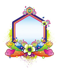 Fototapeta premium Floral Vector Composition