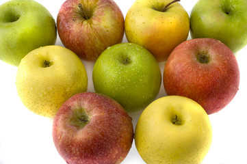 background with apples