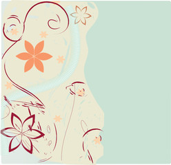 Abstract flower background. Ilevent for design