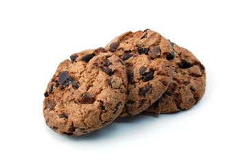 sweet cookies isolated on a white background