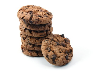 sweet cookies isolated on a white background