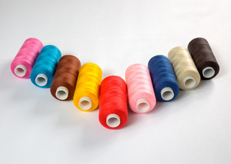 Color Tower rolls of Threads for sewing