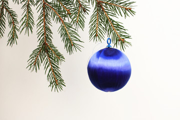 blaue Weihnachtskugel 2