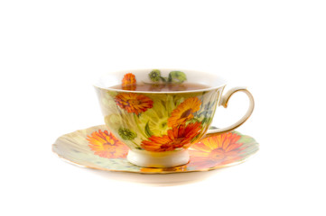 tea isolated over white.