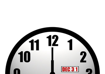 New years eve clock