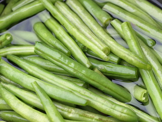 Green beans in water.
