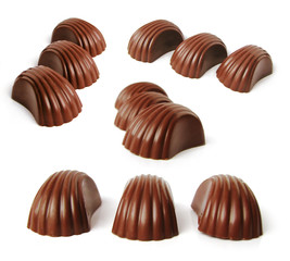 Chocolate isolated on white background