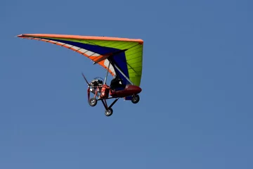 Photo sur Plexiglas Sports aériens Parapente motorisé