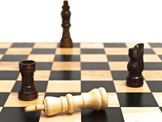 Photo of the game at the chessboard