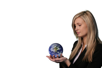 Holding a Globe - Wrap Image for Globe Curtesy of Nasa.0rg