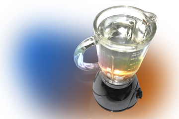 Opened Blender top view