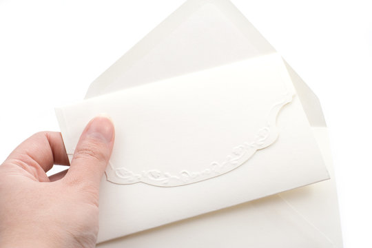 Wedding Invitaion And Envelope, Clipping Path