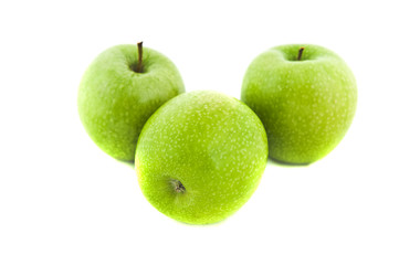 Fresh green apples