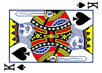 Fototapeta na wymiar king of spades
