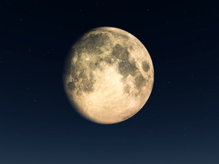 Obraz na płótnie Canvas Moon At Night
